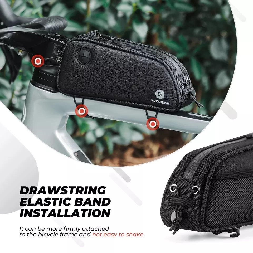 ROCKBROS frametas met koptelefoongat fietsframe bovenbuistas MTB