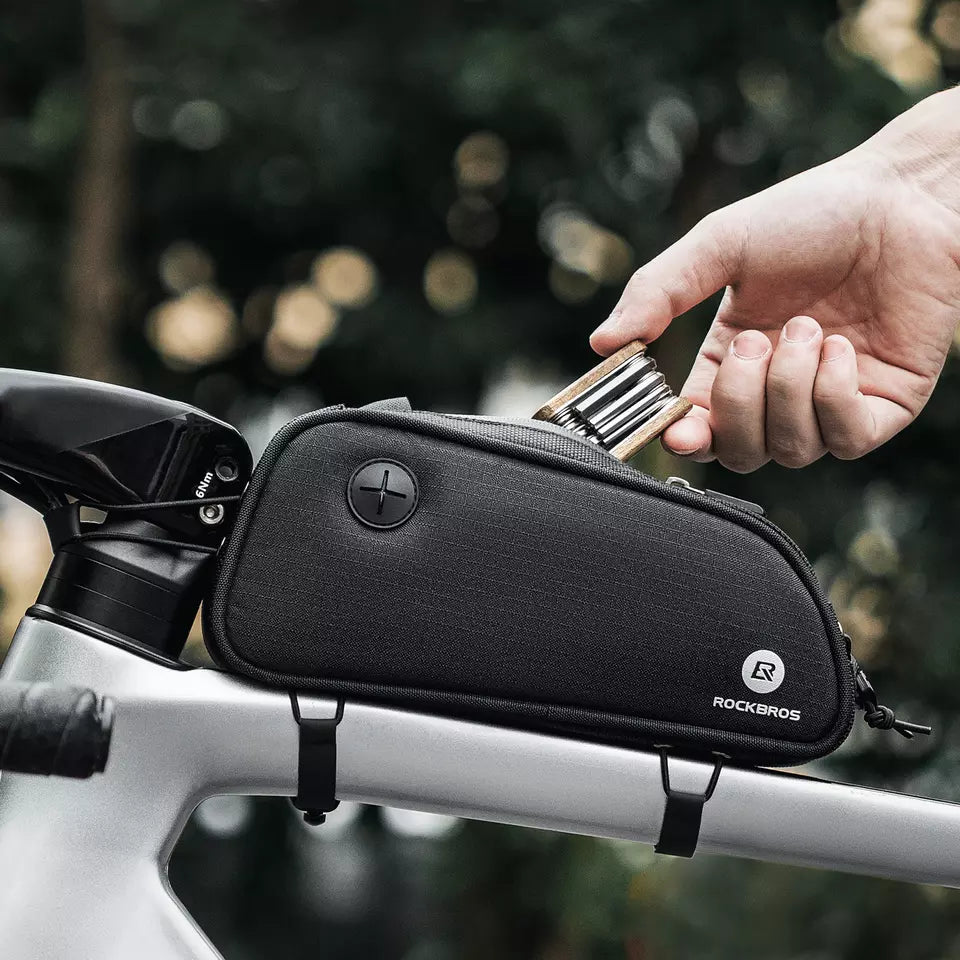 ROCKBROS frametas met koptelefoongat fietsframe bovenbuistas MTB