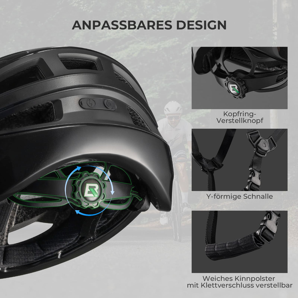 ROCKBROS Op Afstand Bedienbare Smart Fietshelm met Licht