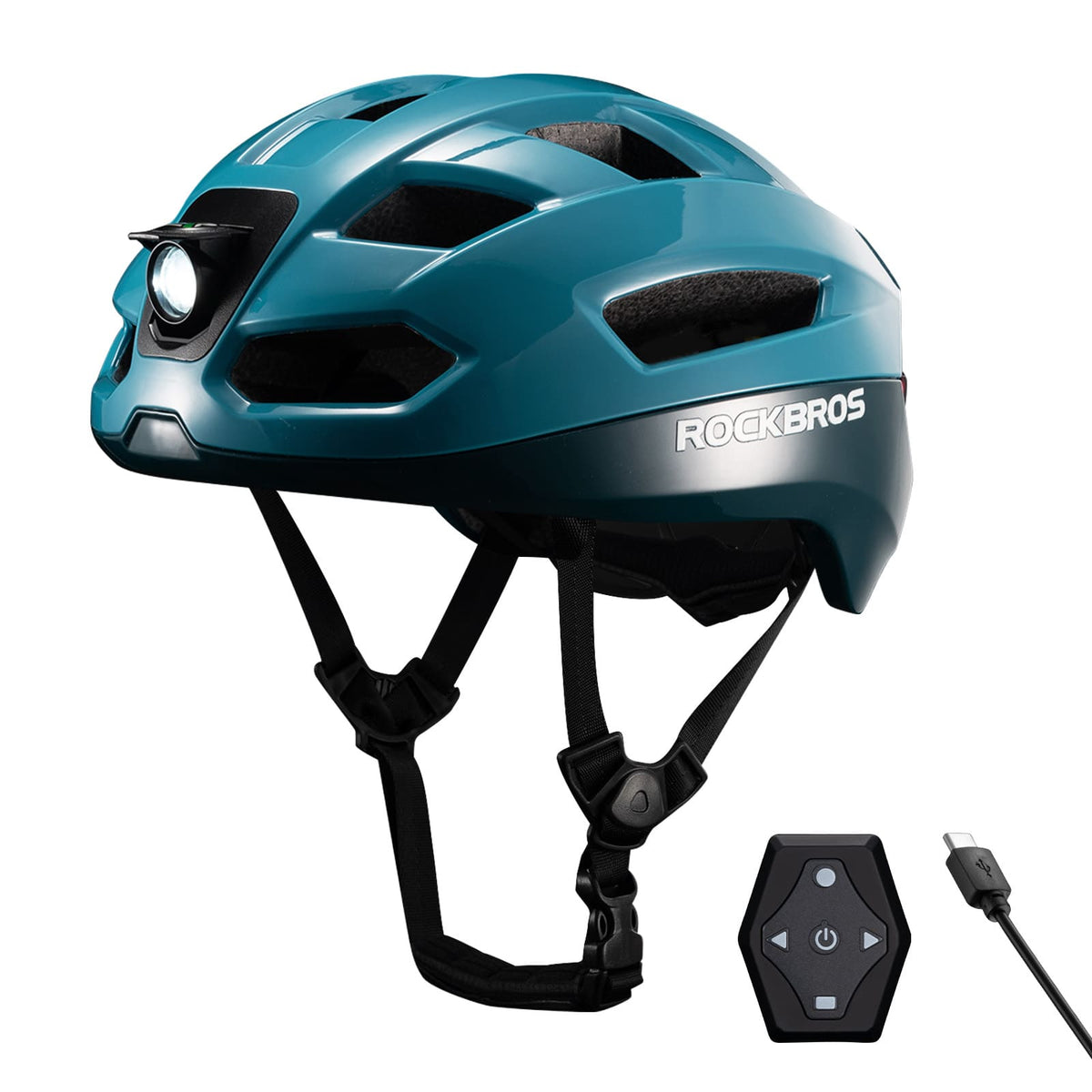 ROCKBROS Op Afstand Bedienbare Smart Fietshelm met Licht