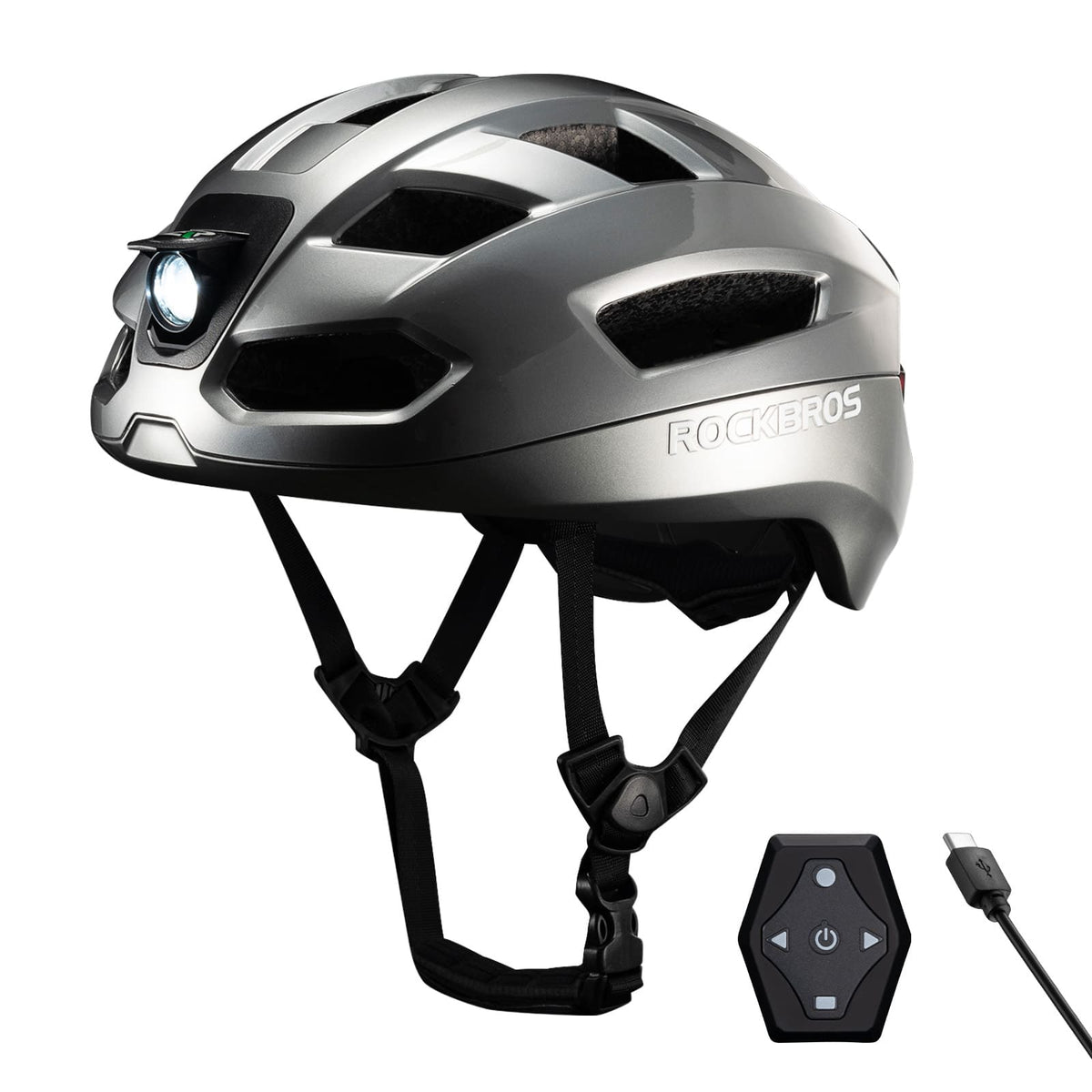 ROCKBROS Op Afstand Bedienbare Smart Fietshelm met Licht