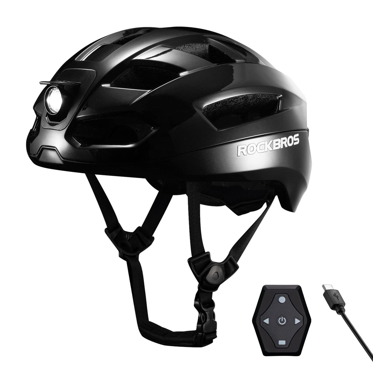 ROCKBROS Op Afstand Bedienbare Smart Fietshelm met Licht