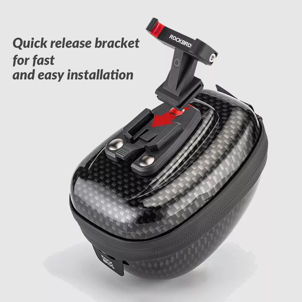 ROCKBROS hardshell zadeltas fietstas zadeltas met snelsluiting 0,4L