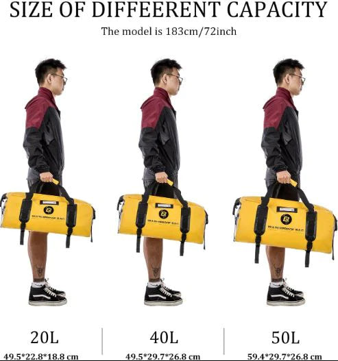 ROCKBROS Motorcycle Bag Waterproof Zadeltas 20L/40L Draagtas PVC
