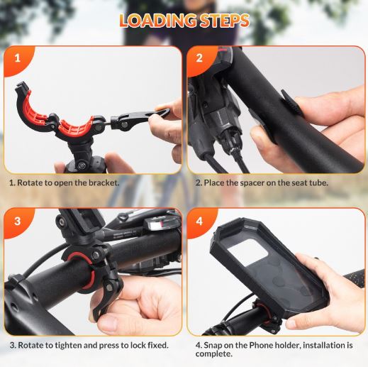 ROCKBROS houder gsm houder fiets motorfiets universeel 360° waterdicht