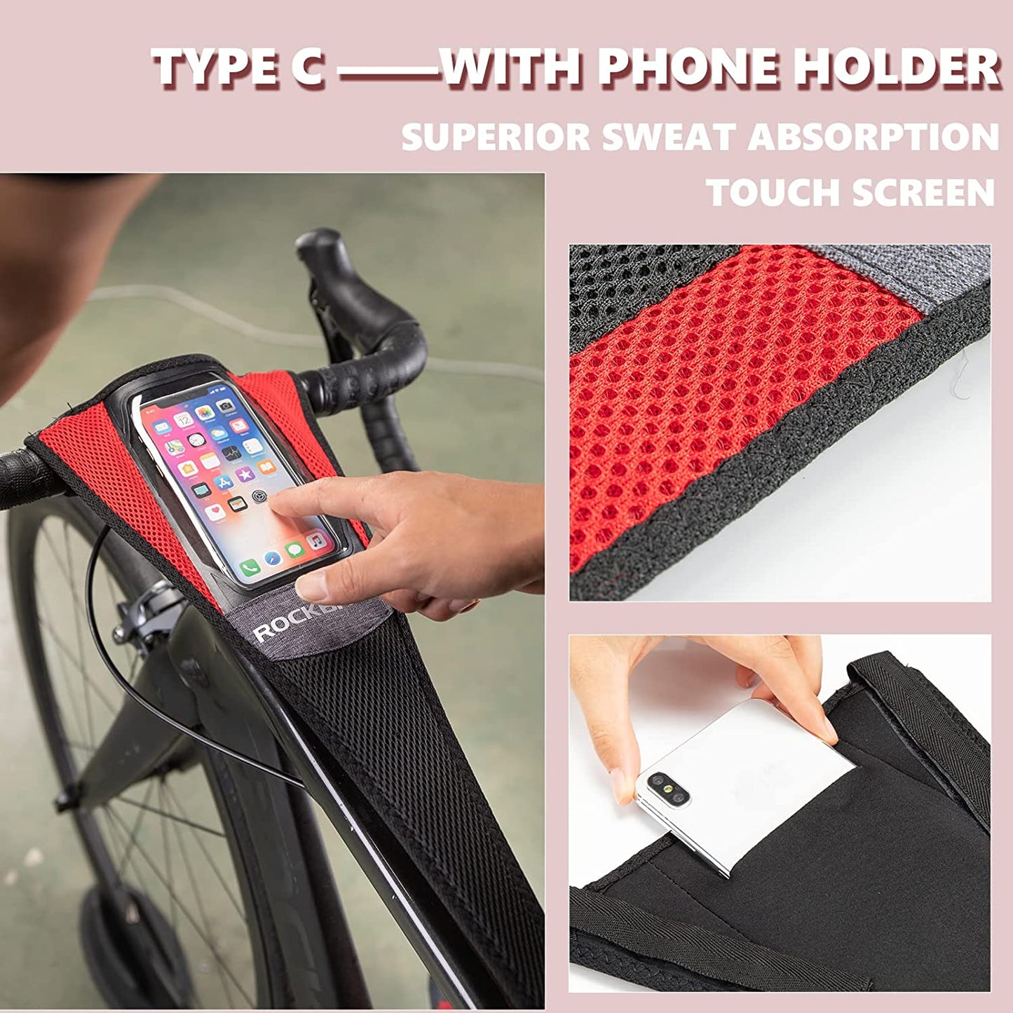 ROCKBROS Zweetvanger voor Roltrainer Accessoires Anti-Zweet Absorberend Ademend Sneldrogend