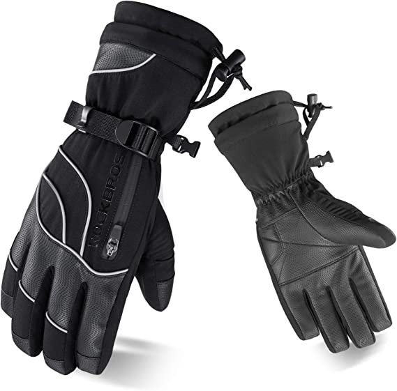 ROCKBROS winterhandschoenen skihandschoenen dames heren warm winddicht voor ski snowboarden -20 graden