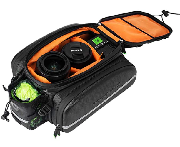 ROCKBROS A6-6 Fiets Bagagedragertas 10-35L Cameratas Waterdicht