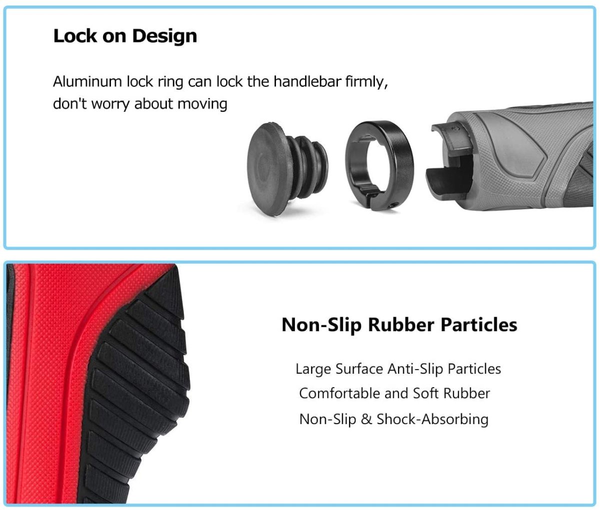 ROCKBROS Ergonomisch Fiets Stuur Handvatten 22mm