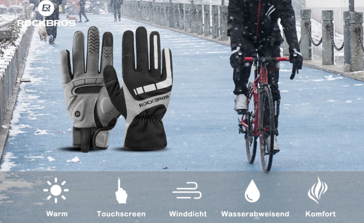 ROCKBROS Fiets Handschoenen Volle Vingers Handschoenen