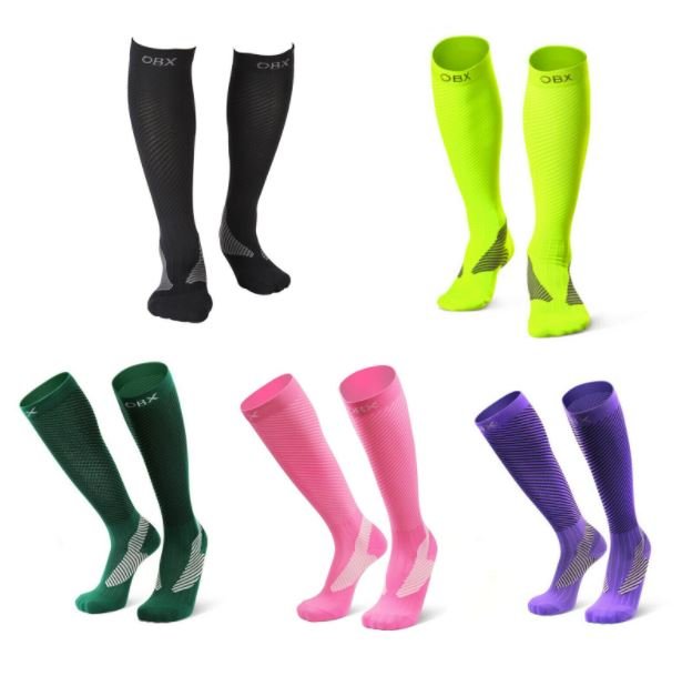 ROCKBROS Sport compressiekousen steunkousen dames heren voor hardloopsport