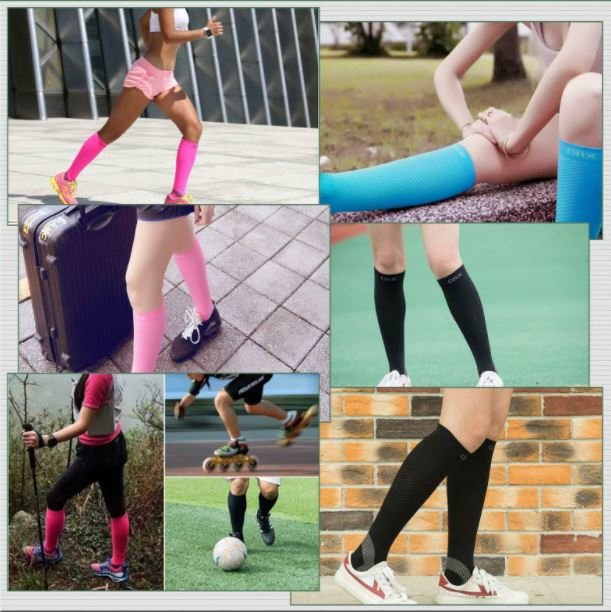 ROCKBROS Sport compressiekousen steunkousen dames heren voor hardloopsport