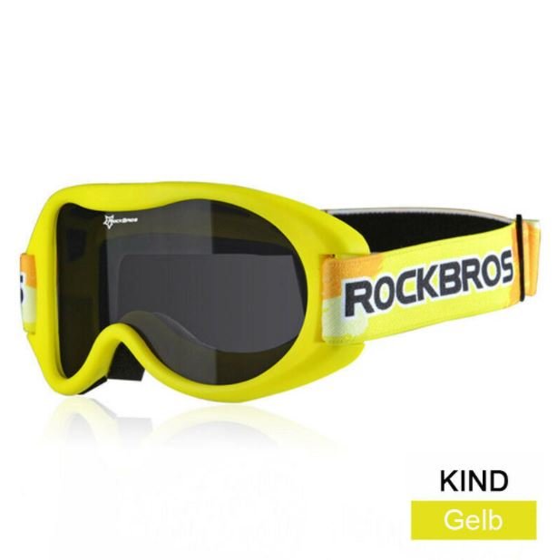 ROCKBROS Skibril voor Meisjes Jongens Kinderbrillen Winter Anti-Fog Skibril Blauw