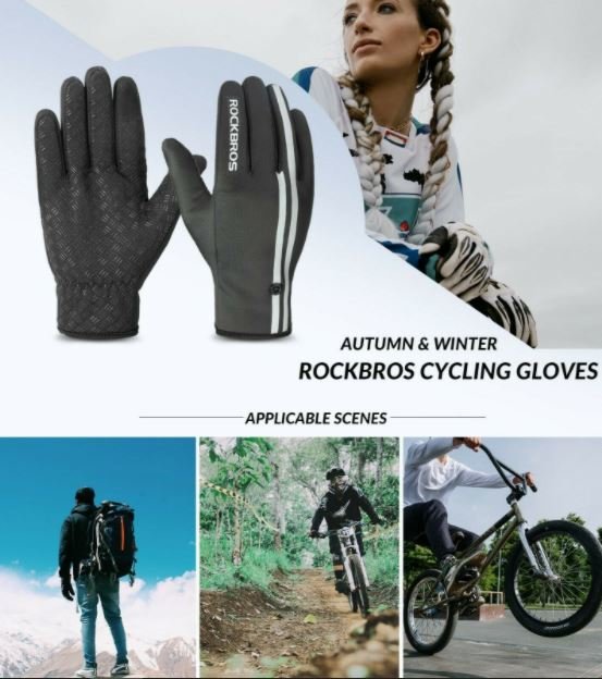 ROCKBROS Vingerhandschoenen Fietshandschoenen Touchscreen Racefiets