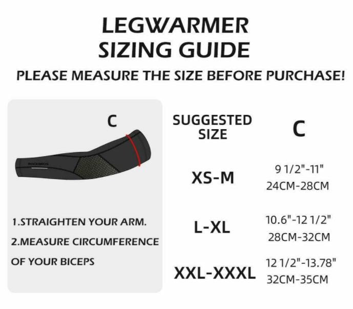ROCKBROS XT019BK Fiets Armwarmers Warm Reflecterend S-3XL