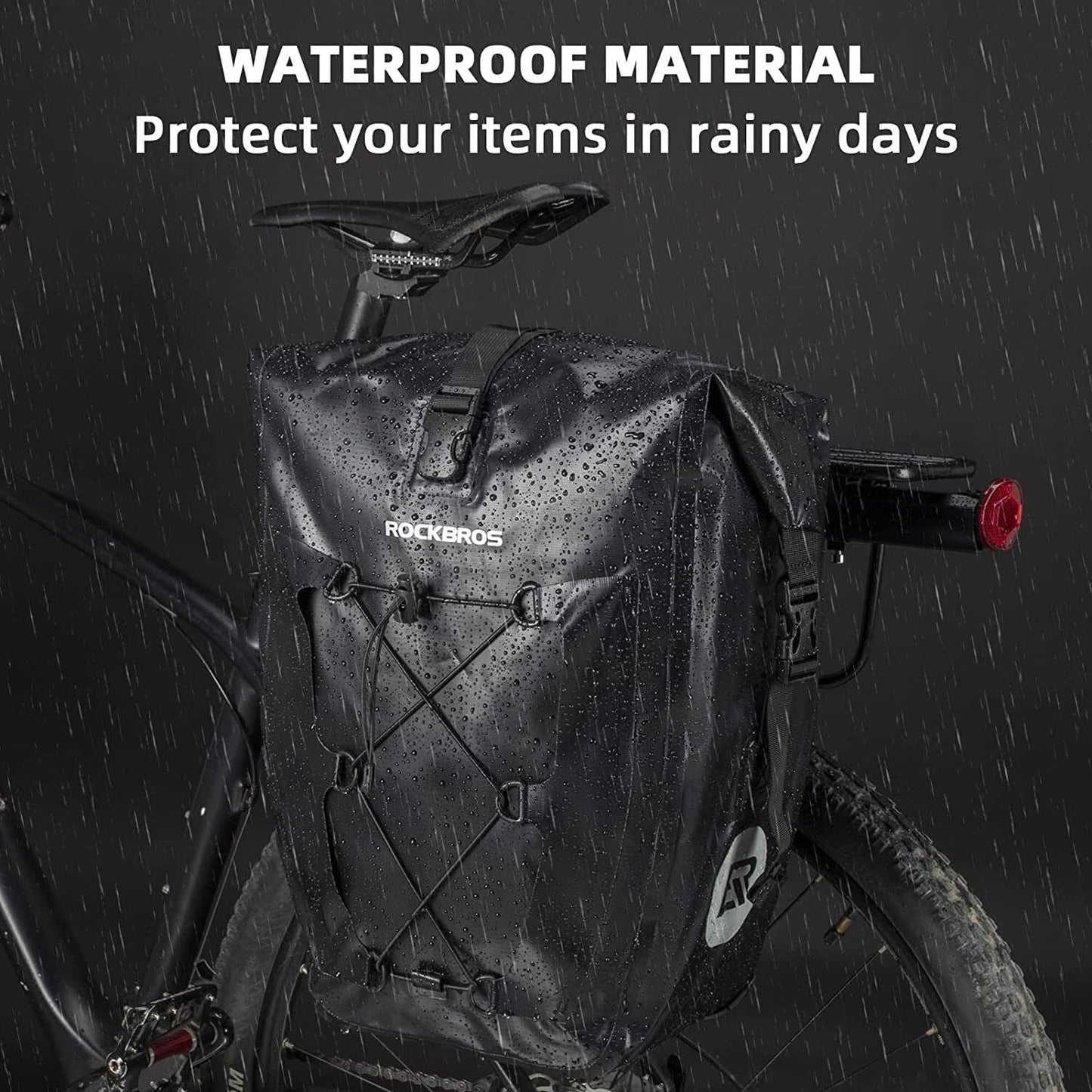 ROCKBROS waterdichte bagagedragertas fietstas 25L 5 kleuren