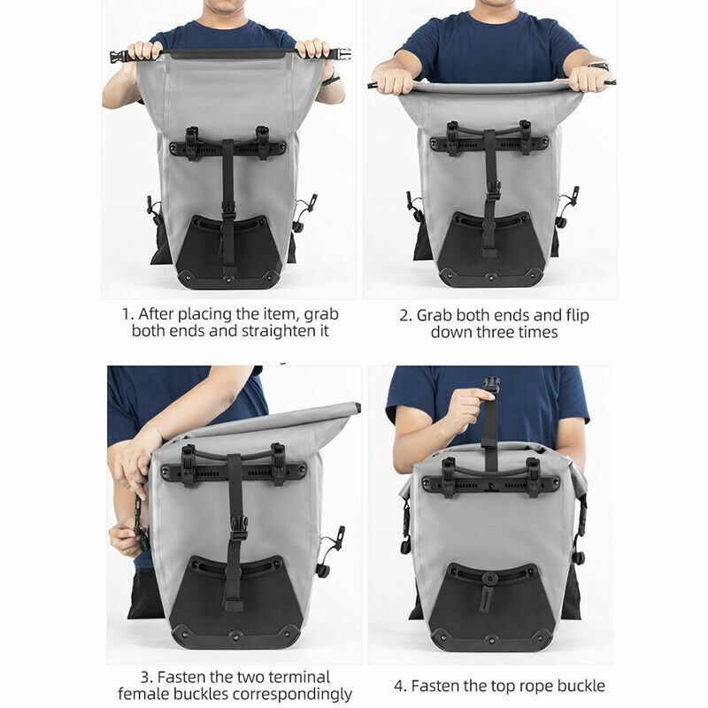 ROCKBROS waterdichte bagagedragertas fietstas 25L 5 kleuren
