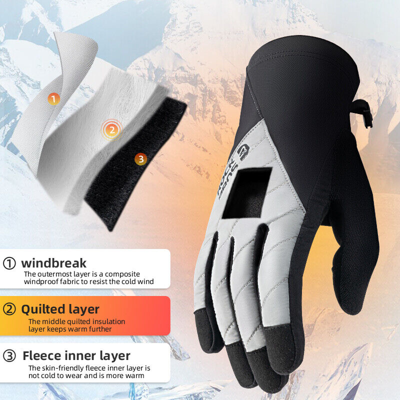 ROCKBROS Winter Fietshandschoenen Handschoenen Touchscreen Warm Thermisch Sport