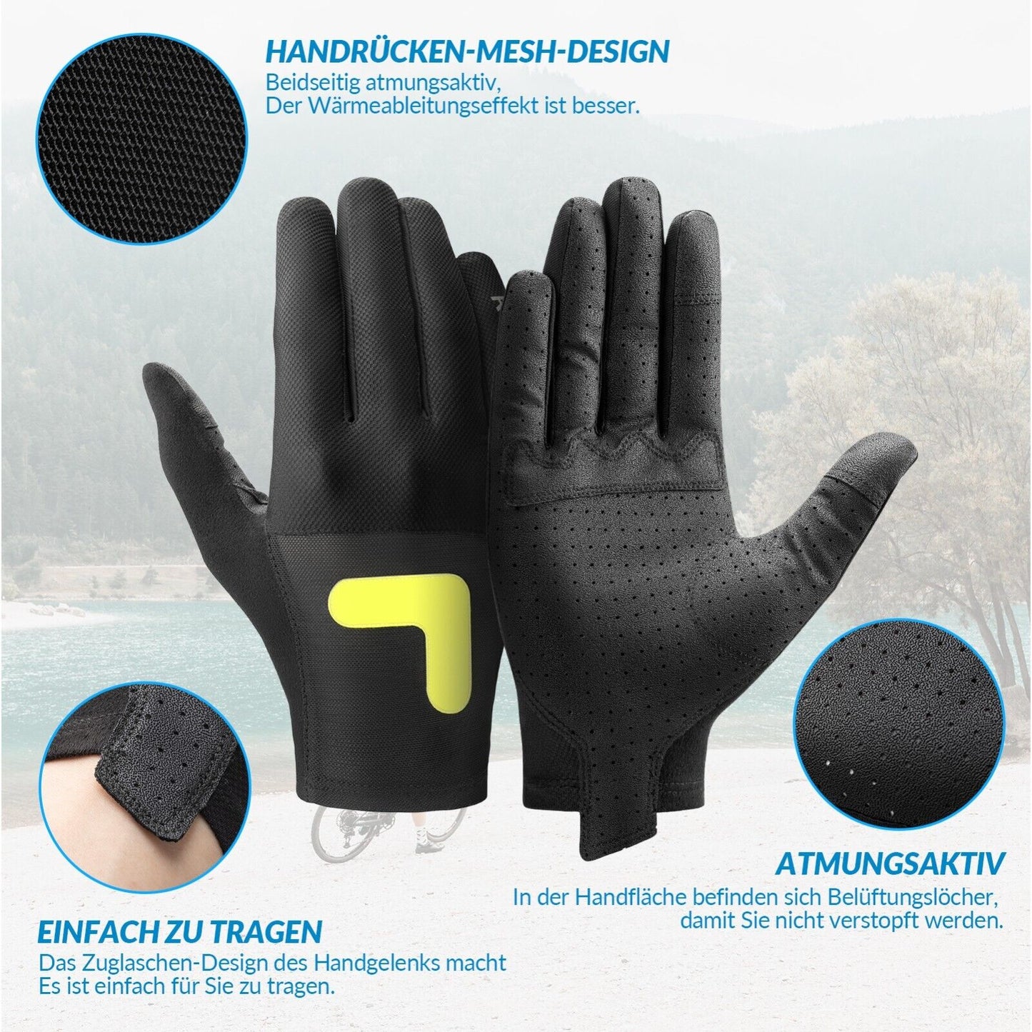 ROCKBROS S299 fietshandschoenen handschoenen touchscreen motorfiets